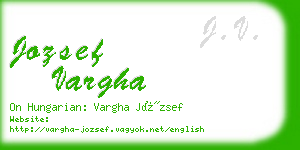 jozsef vargha business card